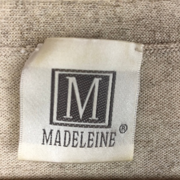 Madeleine Women's Cardigan Size 8/10 Beige - Picture 3 of 6
